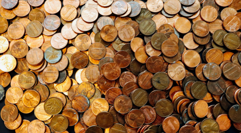 Pile of pennies