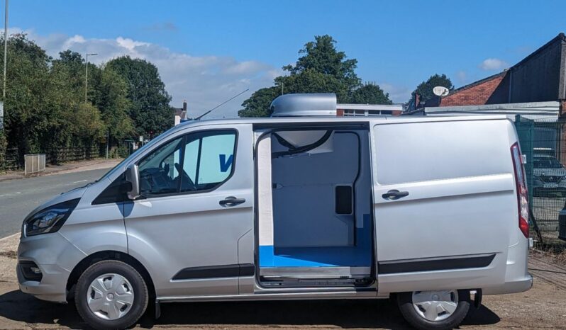Silver Ford Transit Custom 280 L1H1 130PS Trend Fridge Van full