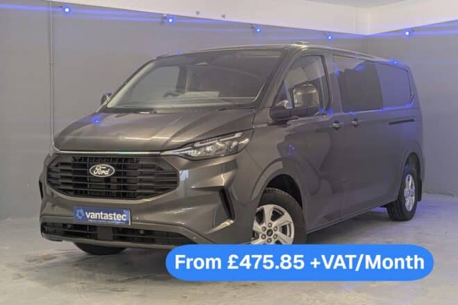 Grey Ford Transit Custom Auto Crew Van