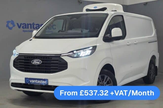 Ford Transit Custom PHEV fridge van for sale