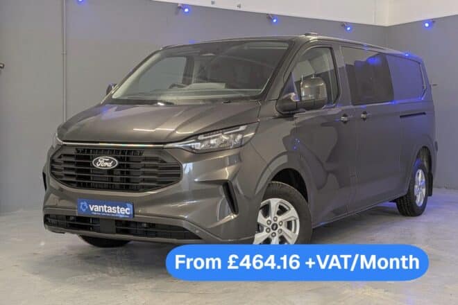 Grey Ford Transit Custom Auto Crew Van