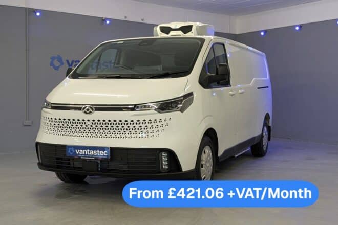 White Maxus Deliver 7 fridge van