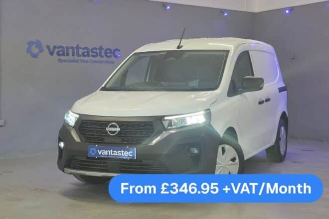White Nissan Townstar Fridge Van