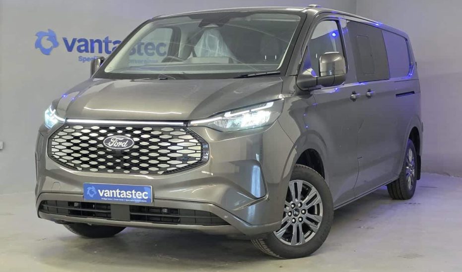 ford transit custom electric crew van