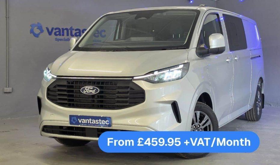 Silver Ford Crew Van
