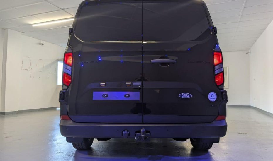 Black Ford Transit Custom Trail Crew Van