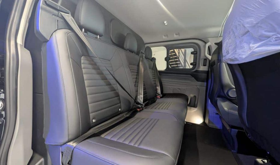 Black Ford Transit Custom Trail Crew Van