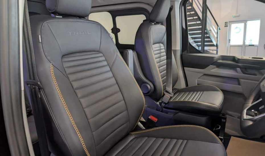 Black Ford Transit Custom Trail Crew Van