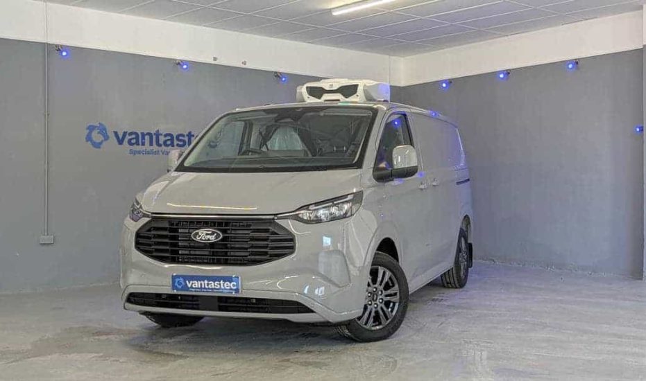 Grey Ford Transit Custom PHEV Fridge Van